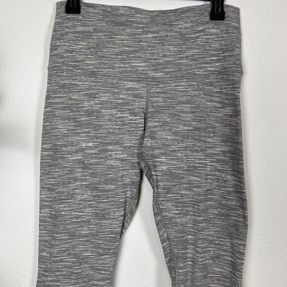 Lululemon Leggings Womens 8 29" W Wunder Under Scalloped Hem High Rise Crop Gray - Picture 2 of 15